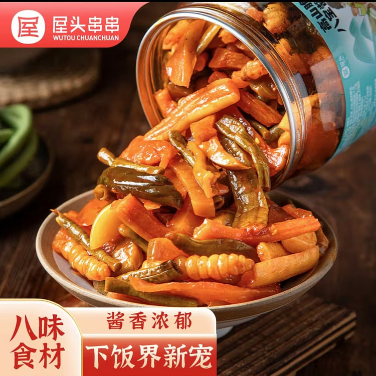 屋头  高山脆八宝酱菜   四川什锦菜下饭菜咸菜榨菜喝粥拌饭