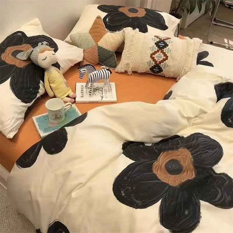 [perfume200*230] INS Bed 4 Piece Duvet Cover + Sheet + Pillow Ca 1 each