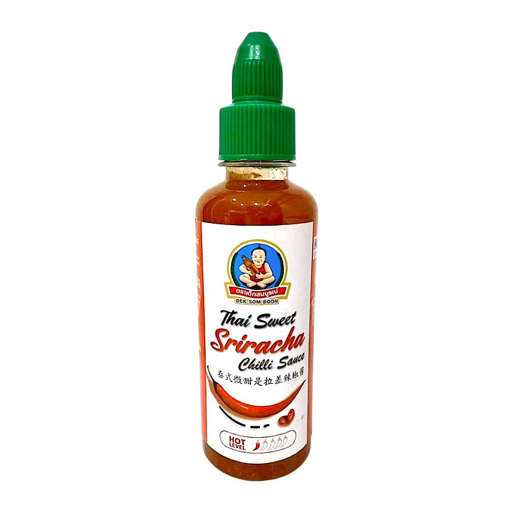 Deksomboon Sweet Sriracha ThaiChiliSauce Green Lid