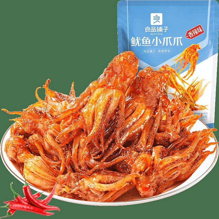良品铺子鱿鱼爪爪60g*4袋 240 克