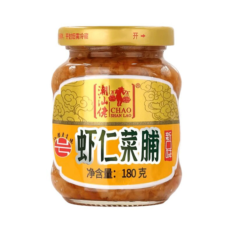 潮汕佬 虾仁菜脯 180g*1瓶 180 克