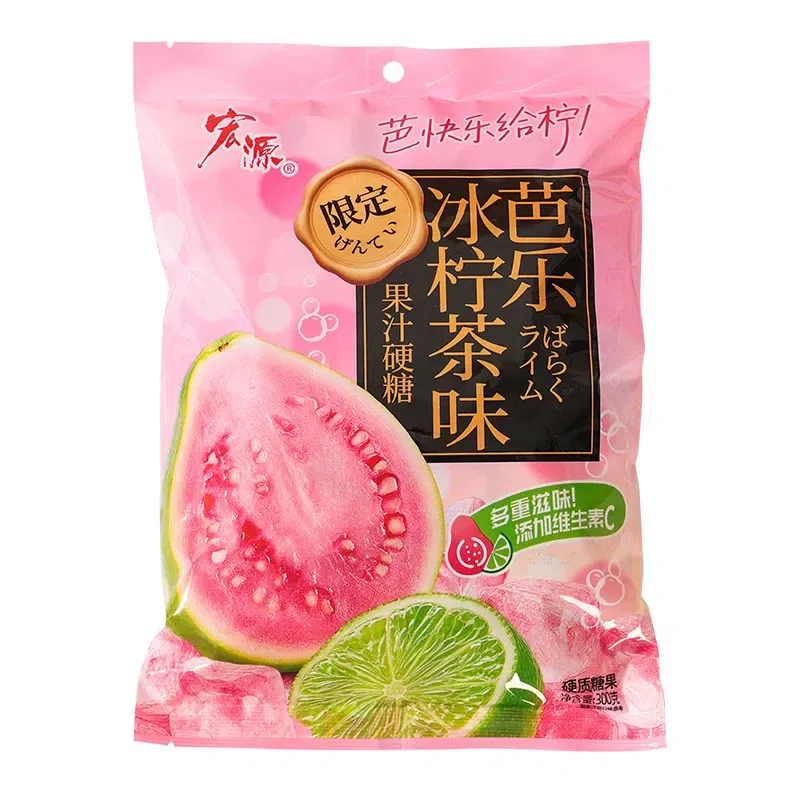 Hongyuan Guava Ice Lemon Tea Hard Candy 300g 300 g