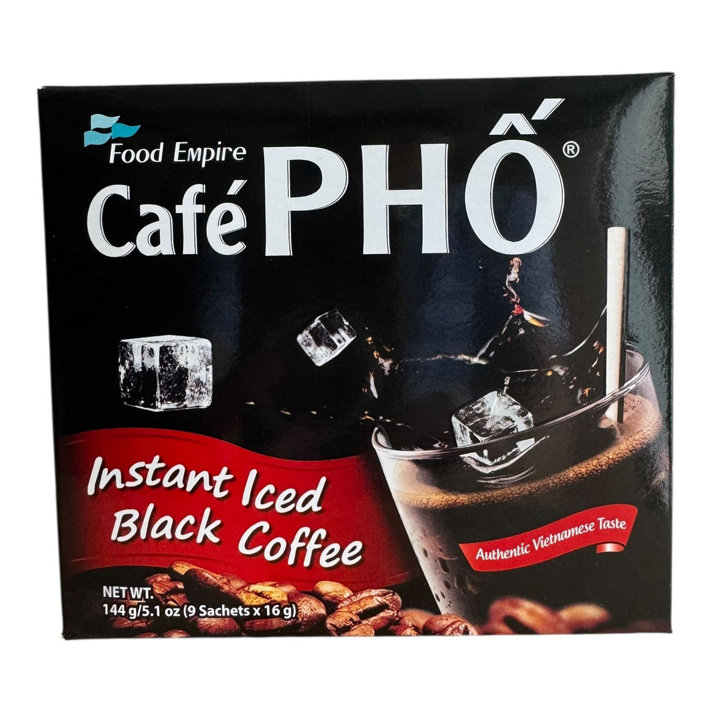 Cafe PHO 越南速溶冰黑咖啡 9包 144 克