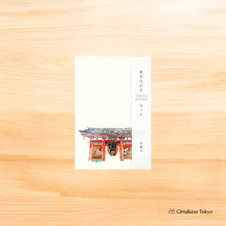 Medetaya 东京和纸明信片套装（8 张） 90 克