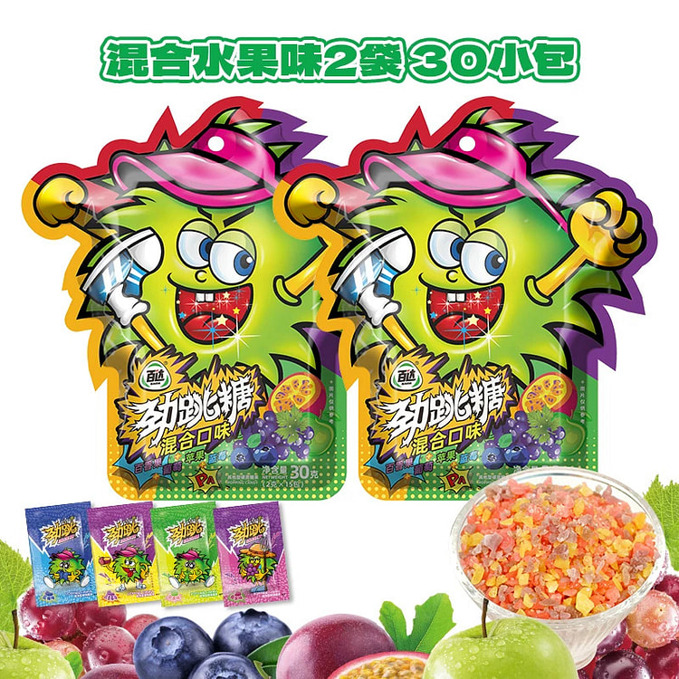 BD Popping Candy funny Nostalgic Snack 4 Fruit fla 60 g