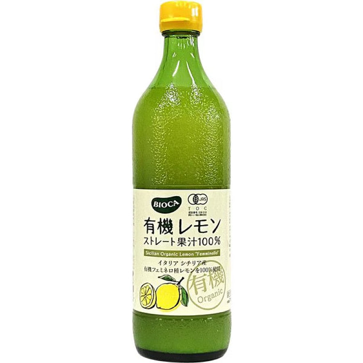 BIOCA 100% Pure Organic Lemon Juice 700ml 1 each