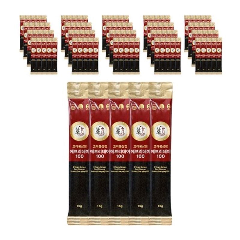 Korean Red Ginseng Extract Everyday 100, (15g, 150 pieces) 1 box