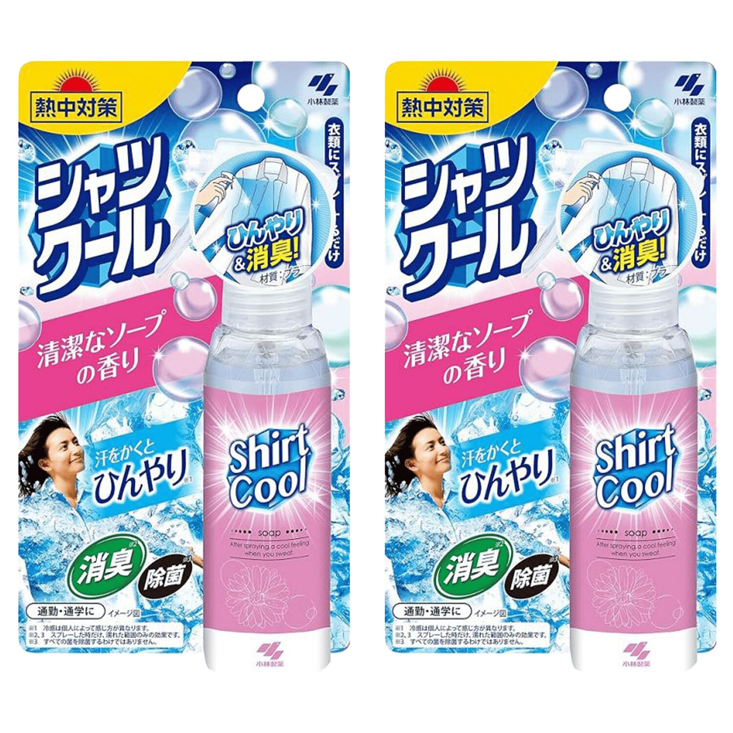 Kobayashi Heatstroke Shirt Cool Clean Soap 100ml*2 2 bottle