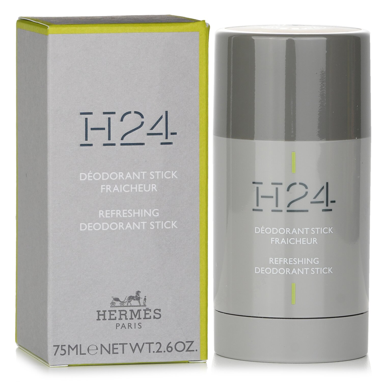HERMES エルメス H24 デオドラントスティック フレッシュ75ml Hermes H24 Refreshing Deodorant Stick 75ml/2.6oz - Weee!
