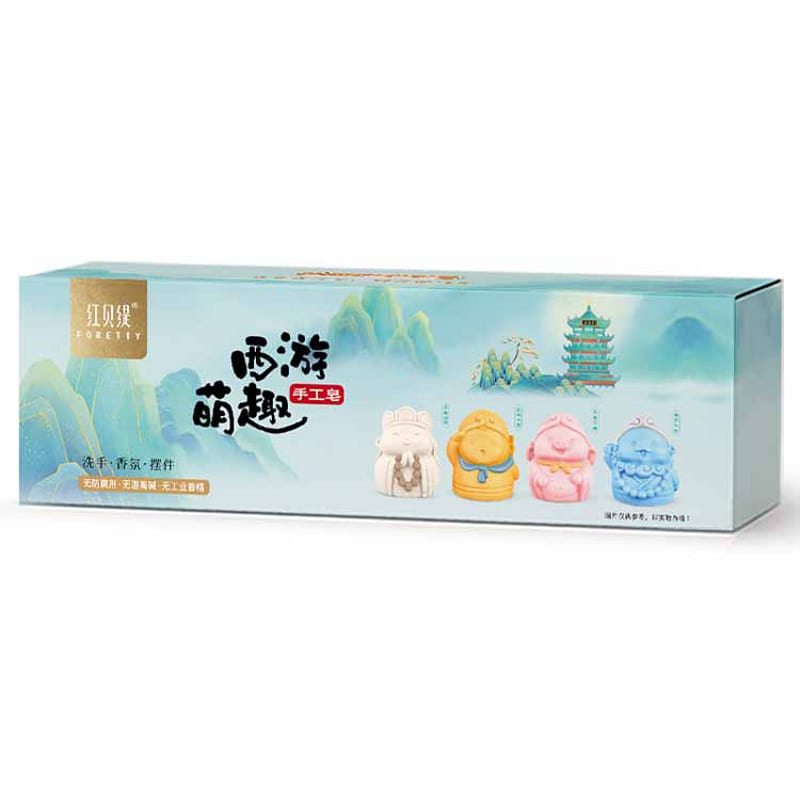 红贝缇 西游卡通手工皂56g*4个 1 盒
