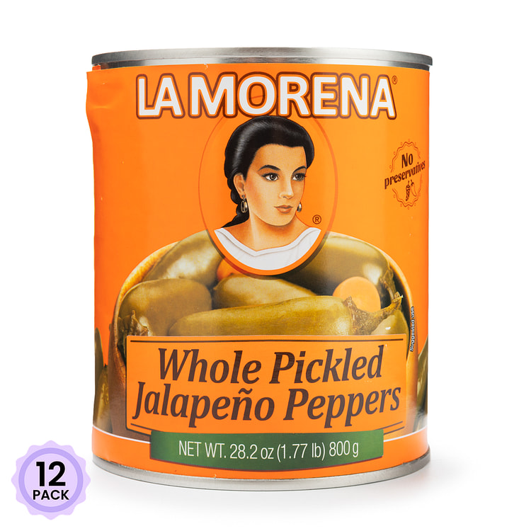 La Morena 腌制整颗墨西哥辣椒 27 盎司*12 包