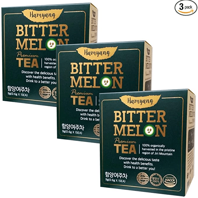 Hamyang 100% Organic Premium Bitter Melon Tea (.6g x45) 3 box