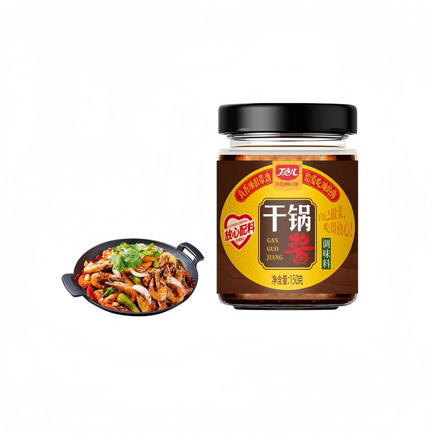 Dingdian Dry Pot Sauce 150g Bottle 150 g