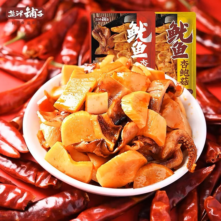 盐津铺子 鱿鱼杏鲍菇 零食小吃 休闲食品