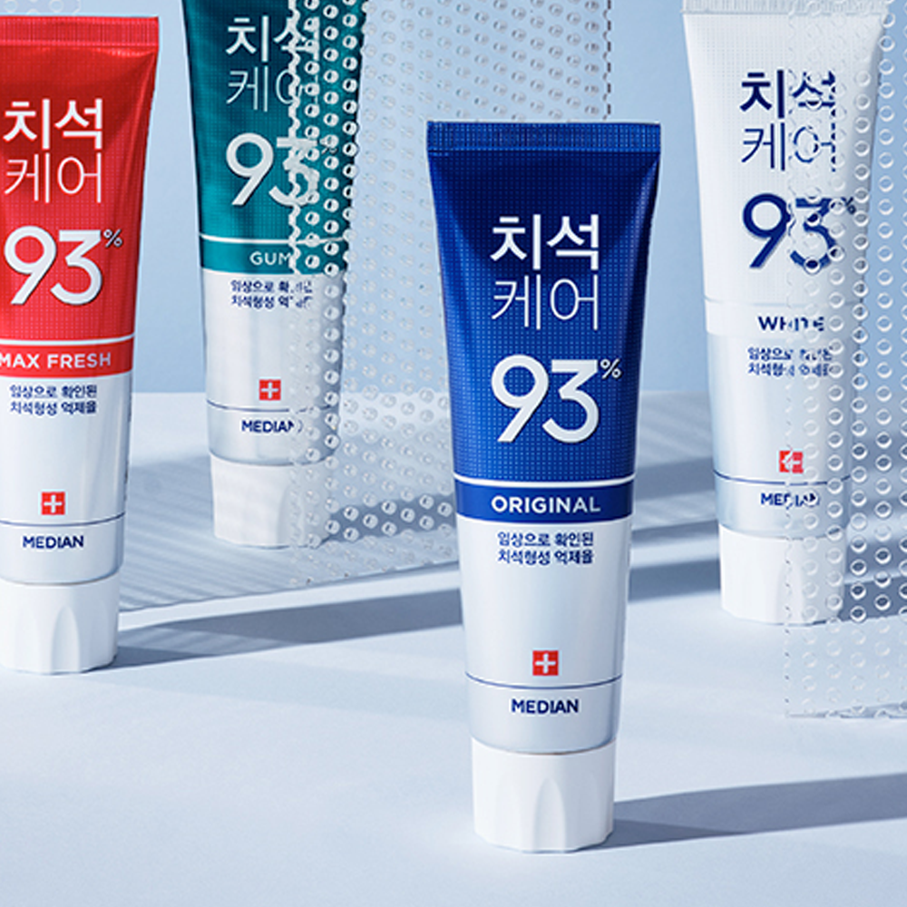 歯磨き粉 Median 93% デンタル IQ 歯磨き粉 120g（オリジナル / レッド