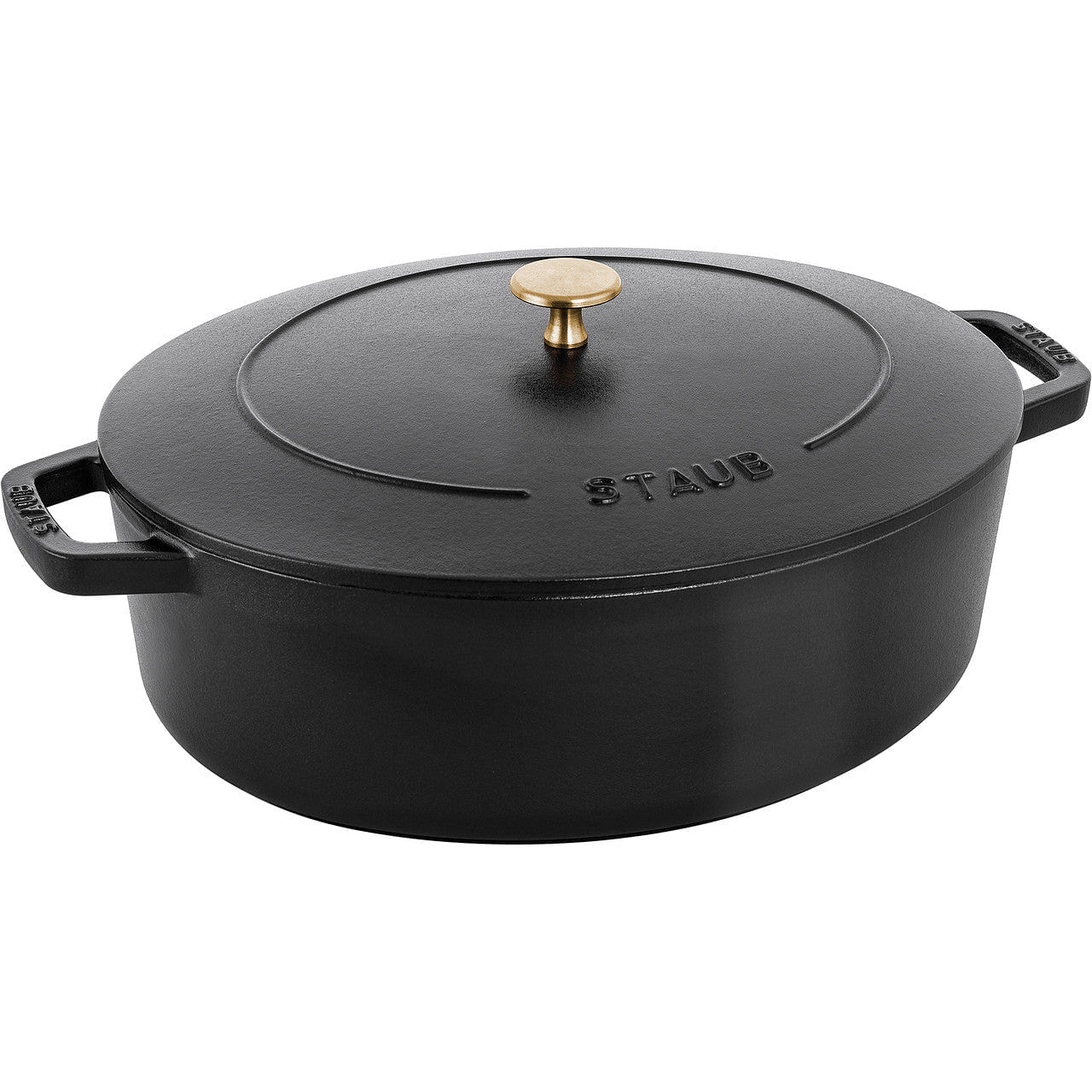 Staub Cast Iron 6.25-qt Wide Oval Dutch Oven Black 1 each