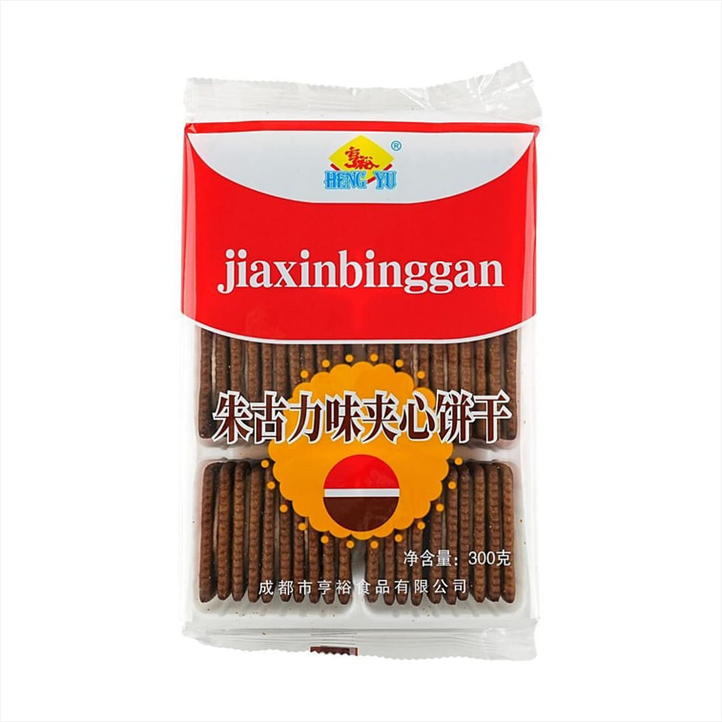 HENG YU Chocolate Sandwich Biscuits 300 g