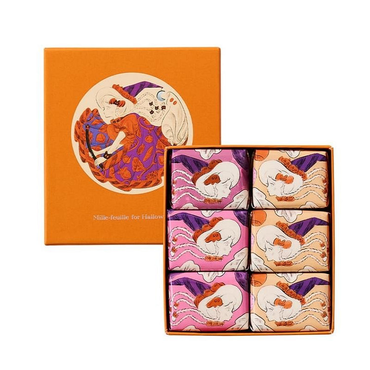 Japan Direct Shipping Japan FRANCAIS Chocolate Mille-Feuille Pack of 6