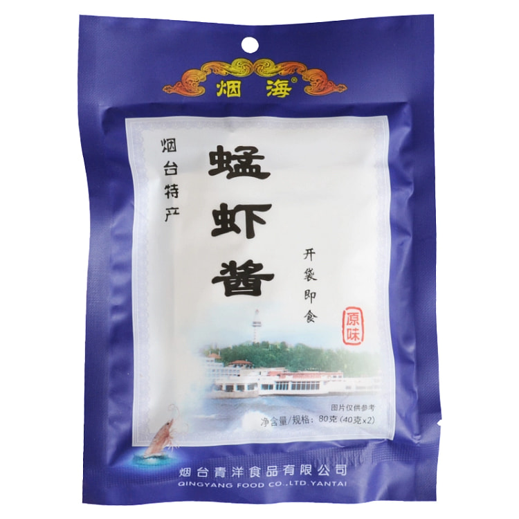 虾酱烟台特产蜢虾酱海鲜酱开袋即食80g*1袋