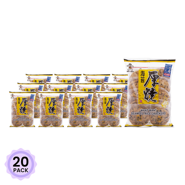 旺旺 厚烧海苔米饼 160 克*20 包