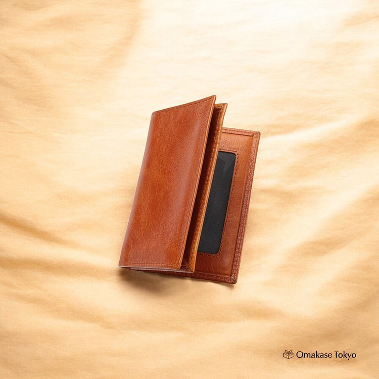 Harewith Genuine Leather Card Holder Light Brown 115 g