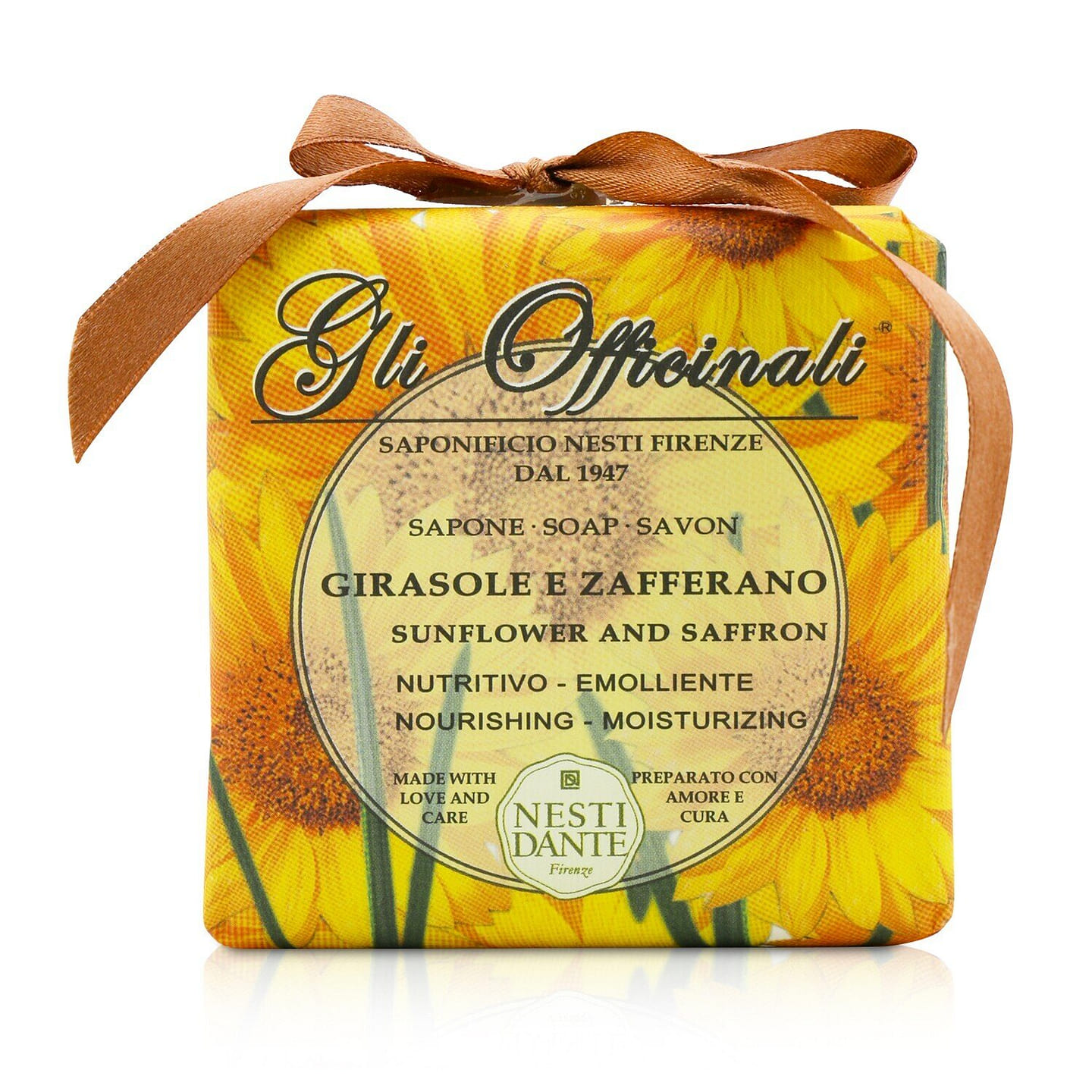 Nesti Dante Herbal Soap – Sunflower and Saffron – Nourishing and Moisturizing 200 g