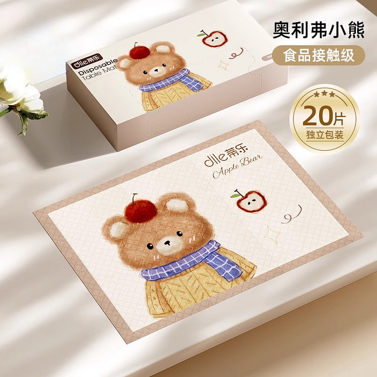 Place mat bear 20 pieces *1 box 1 box