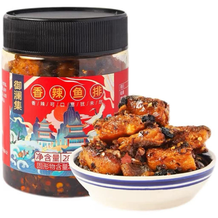 Hunan Snack Spicy Fish Fillet 280g*1 Bottle 1 bottle