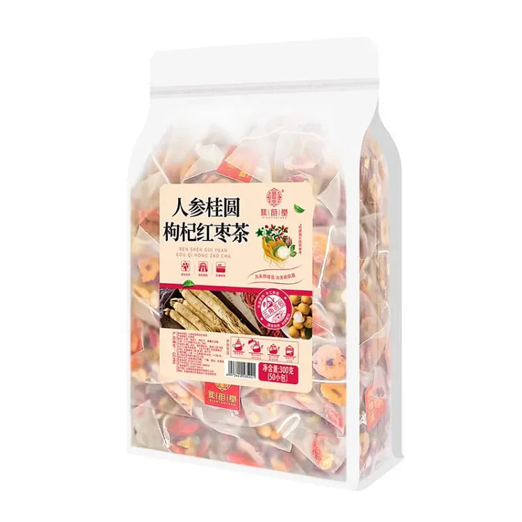 高端人参养生茶配龙眼、枸杞 300g 1 包