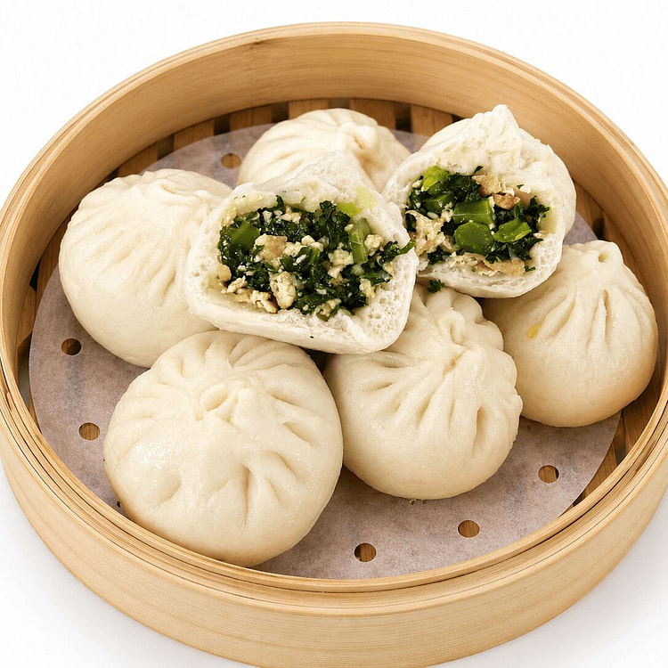 Vegetarian Buns with Tofu and Kale 6 count