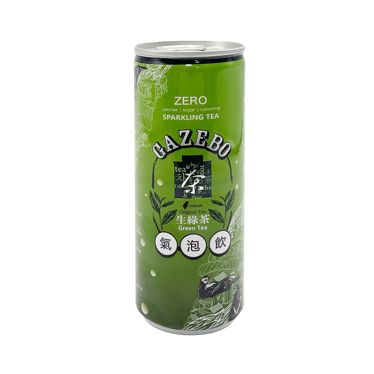YUAN RONG TANG Gazebo Green Tea Sparkling Tea 235 ml
