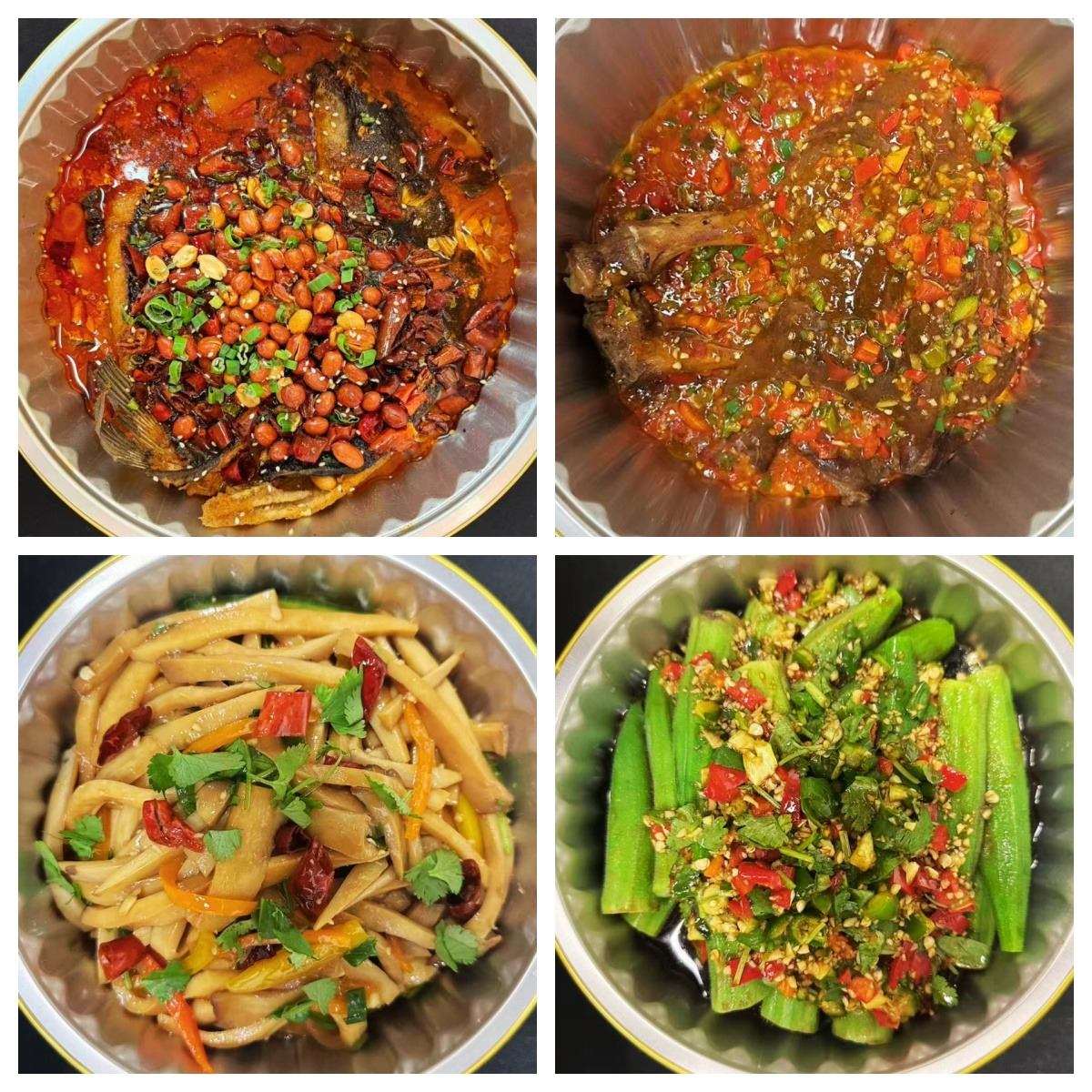 春节套餐(肘子,6磅烤鱼,凉拌杏鲍菇,捞汁秋葵) 1 份