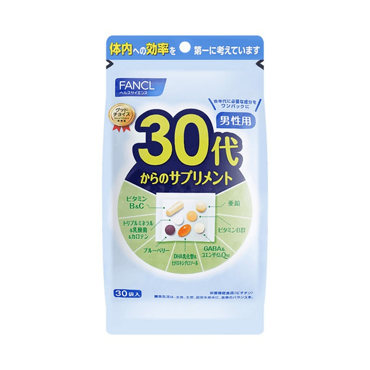 芳珂 30岁 成人男性 综合维生素片 30袋