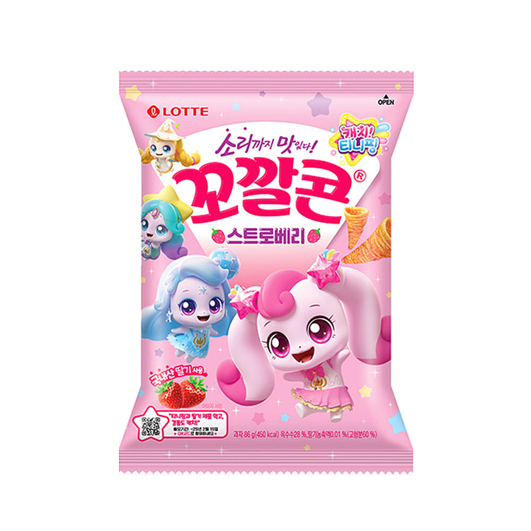 롯데 꼬깔콘 티니핑 스트로베리 86g