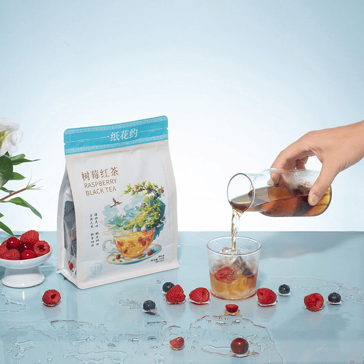 一纸花约 树莓红茶75克*1包 75 克