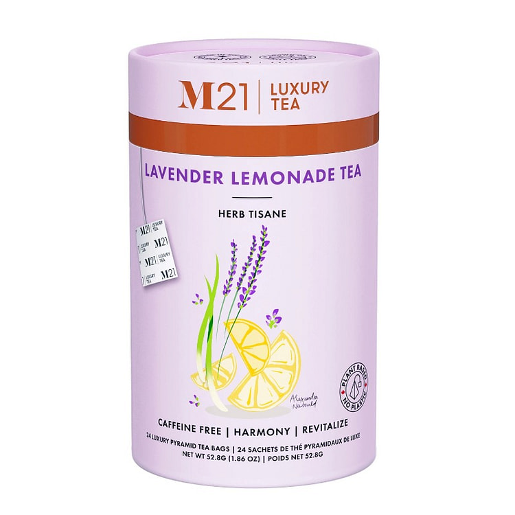 M21 薰衣草柠檬  舒缓花香与活力柑橘工匠草本茶 24 包