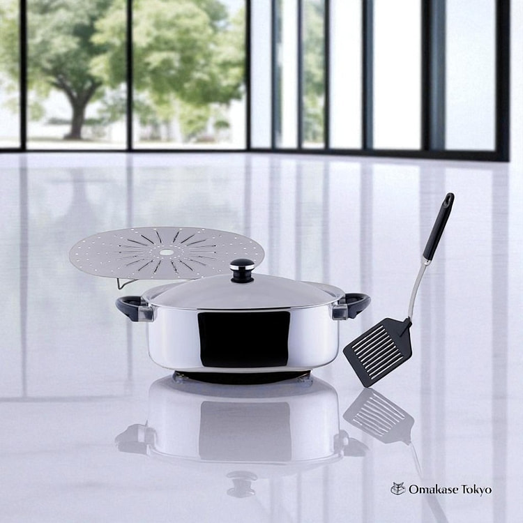 Jutoku Aluminum Core Oval Pot & Steam Plate