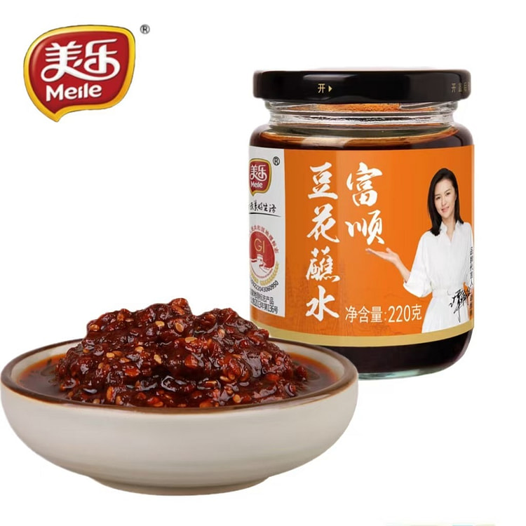 美乐富顺豆花蘸水220g*1瓶四川拌菜面油辣椒