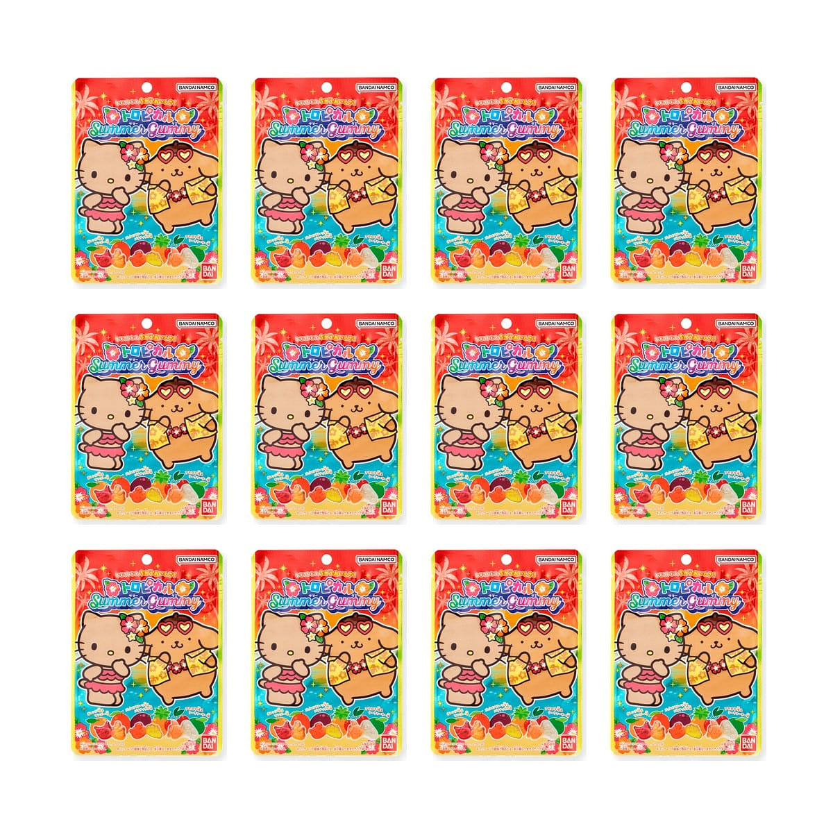 Bandai Sanrio Characters Tropical Summer Gummy 12P 456 g