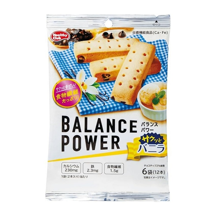 ハマダコンフェクト バランスパワー サクッとバニラ 6袋（12本） 1 個