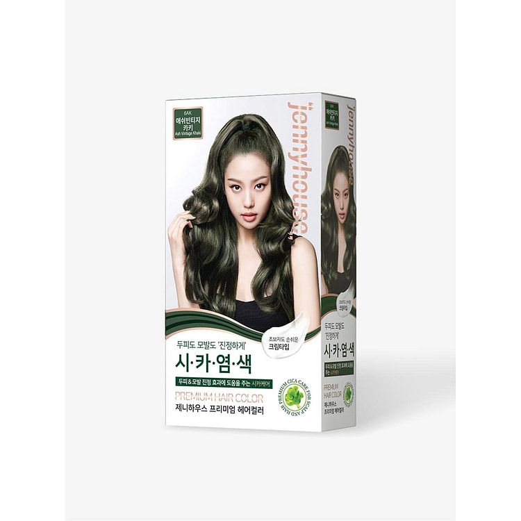 珍妮之家 6AK 灰褐色卡其色高级染发剂 120克 1 份