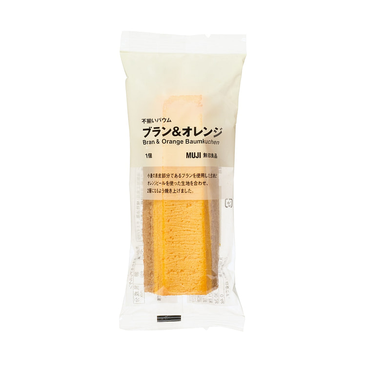 MUJI Irregular Baumkuchen Bran&Orange 1 pc 1 each