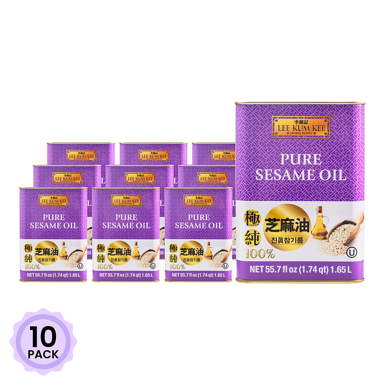 Lee Kum Kee Pure Sesame Oil 55.7 fl.oz*10 pack