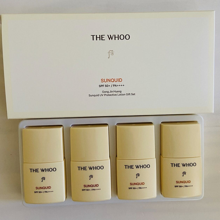 WHOO 后 Sunquid 防晒乳液 4 Pcs