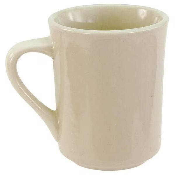 Bone White Dover Narrow Rim Mug 8-1/2 oz., Pk36 2 lb