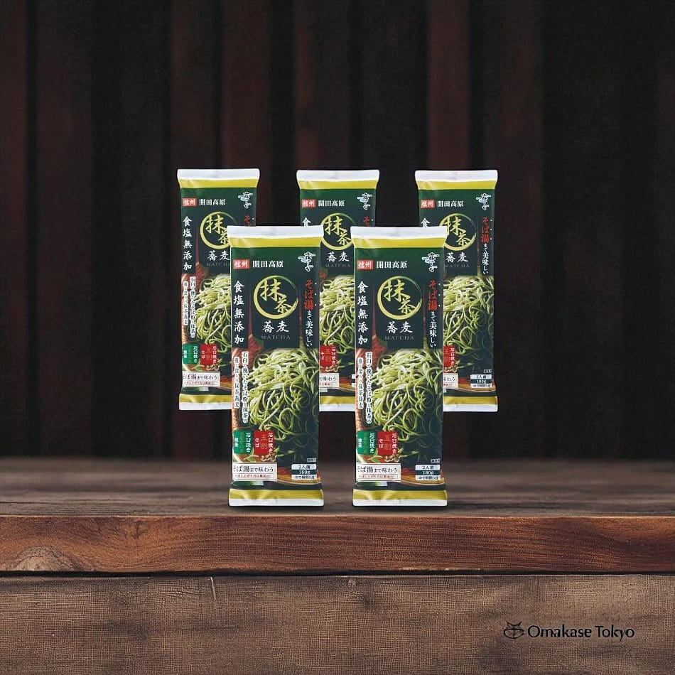 Hakubaku Soba Yu Matcha Noodles 5 Bags 900 グラム
