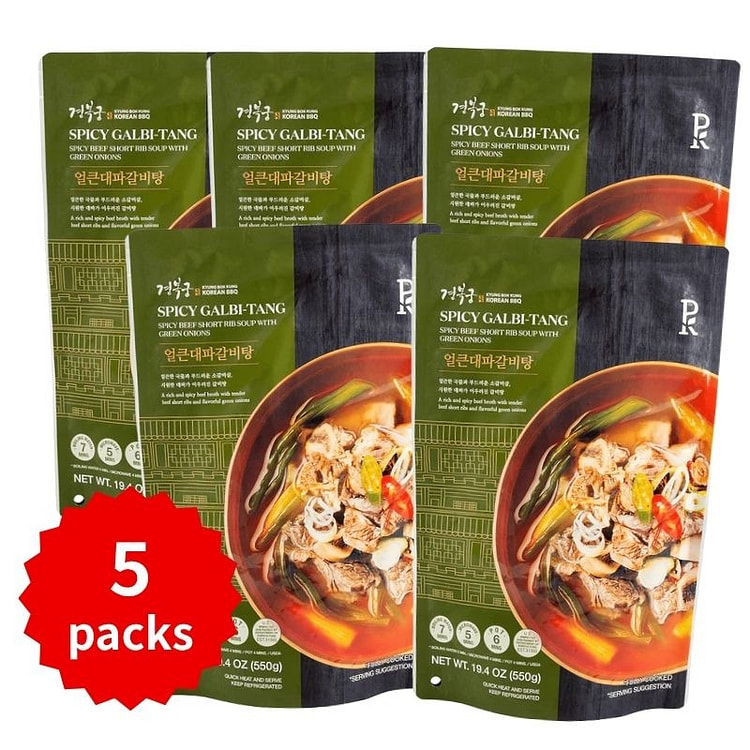 Spicy Short Rib Soup with Green Onions (5 packs)