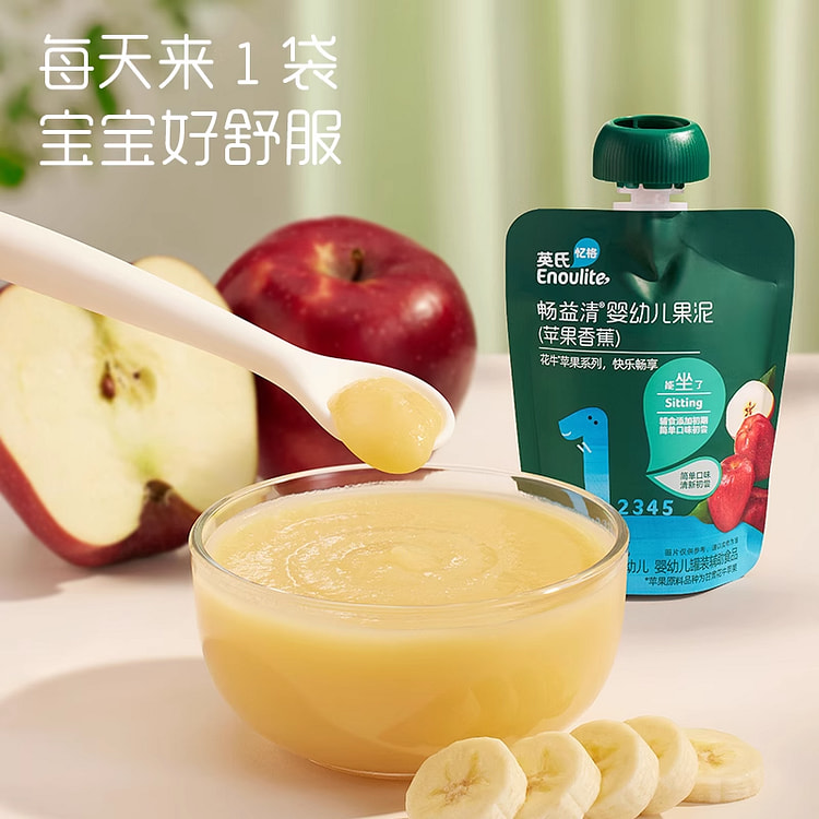 英氏畅益清果泥辅食泥婴幼儿辅食香蕉味85g*1袋