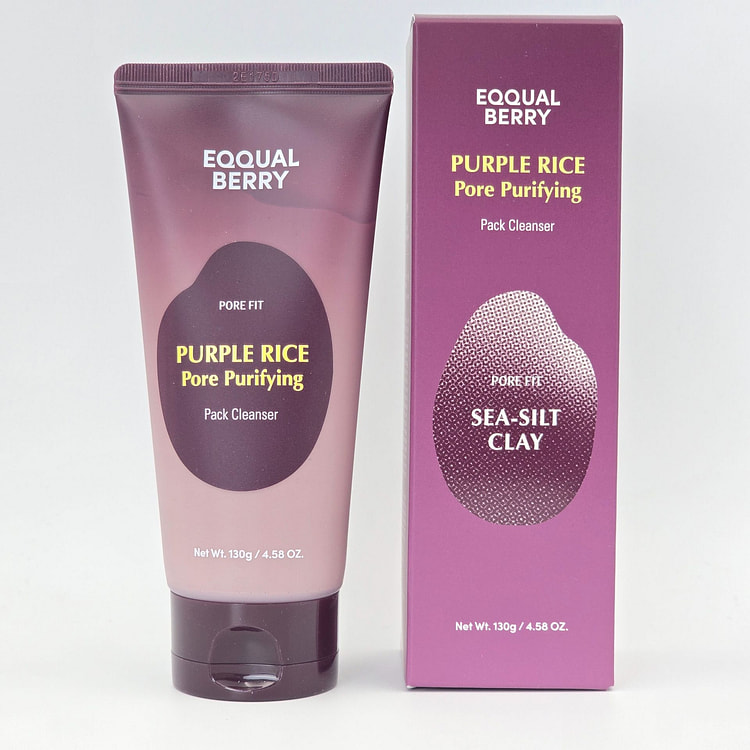 EQQUALBERRY Purple Rice Pore Purifying Cleanser 130 g