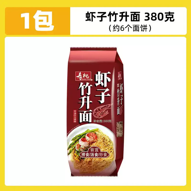 Shoutao shrimp flavored bamboo noodles 380g 380 g